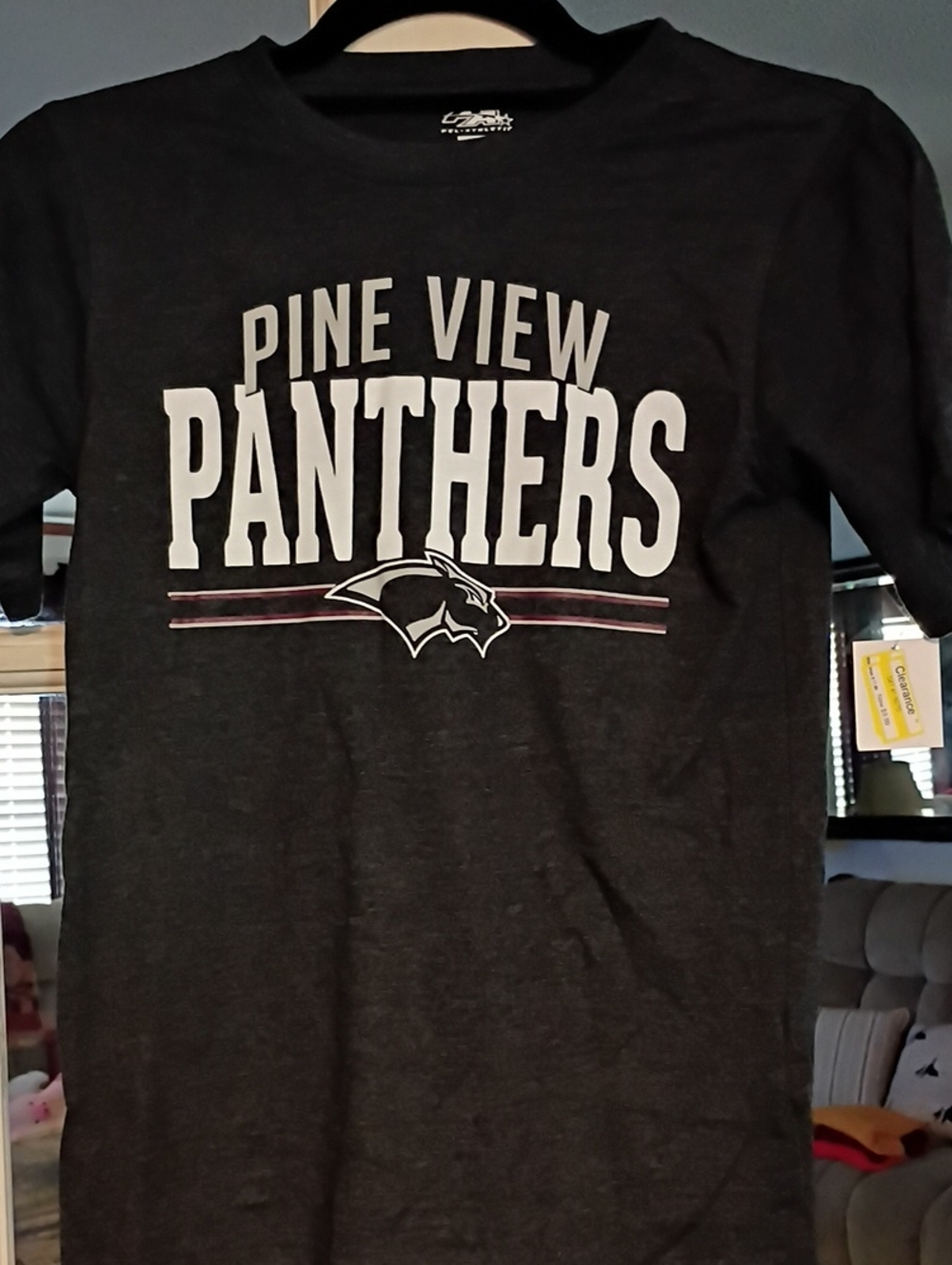 Pine View Panthers Women's Black Graphic Tee